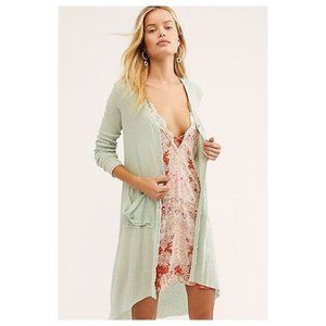Free People Light Green Cardigan